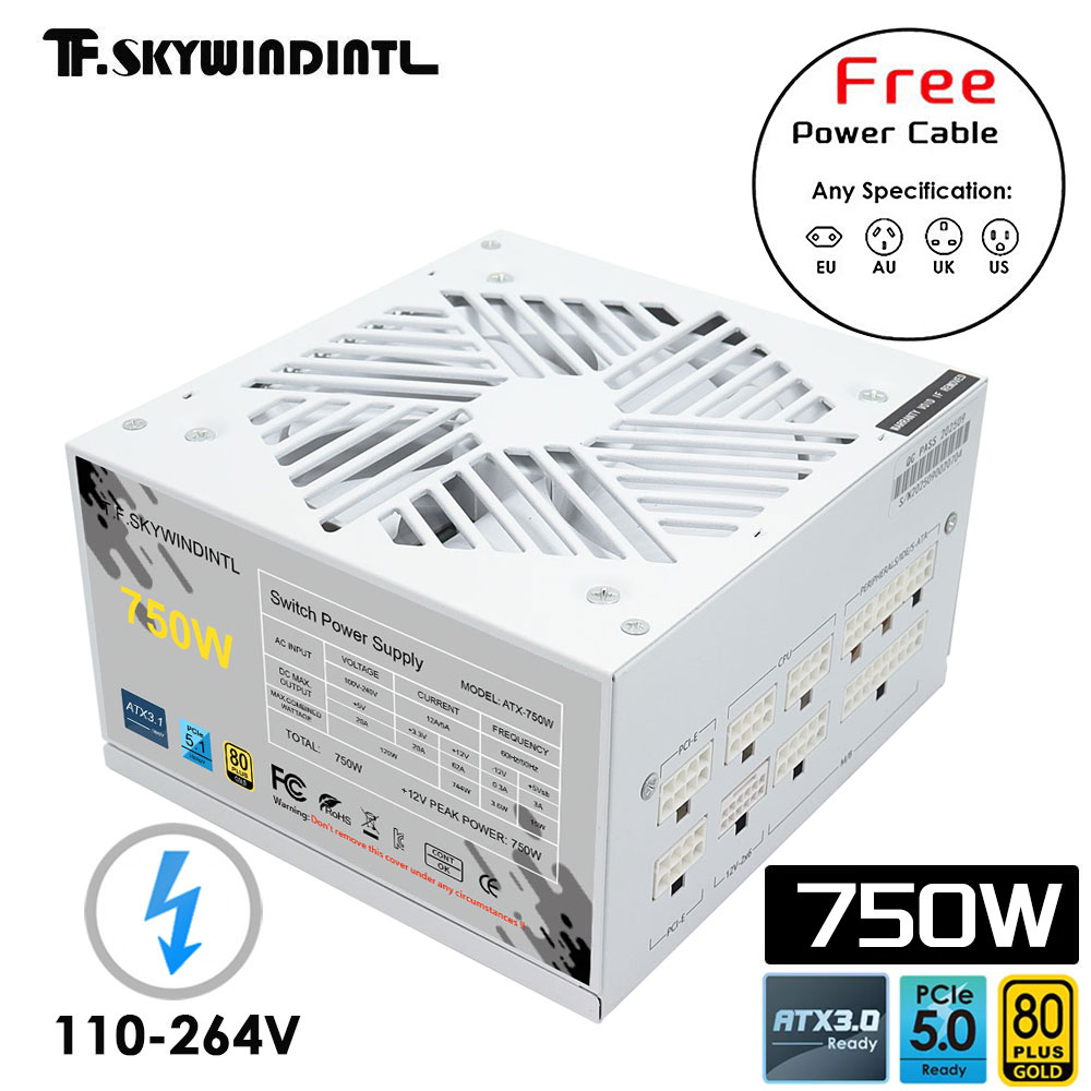 White 750w 850w 1000W 1200W Wa - огляд і ціна 1000W White Modular Power Supply