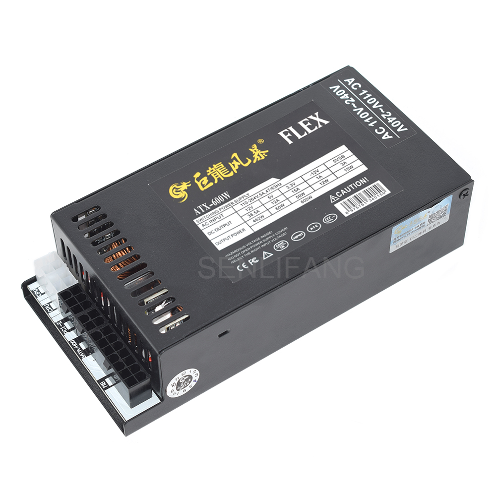 New PC Power Supply 400W 600W  - огляд і ціна Flex Atx Power Supply 600W 1U