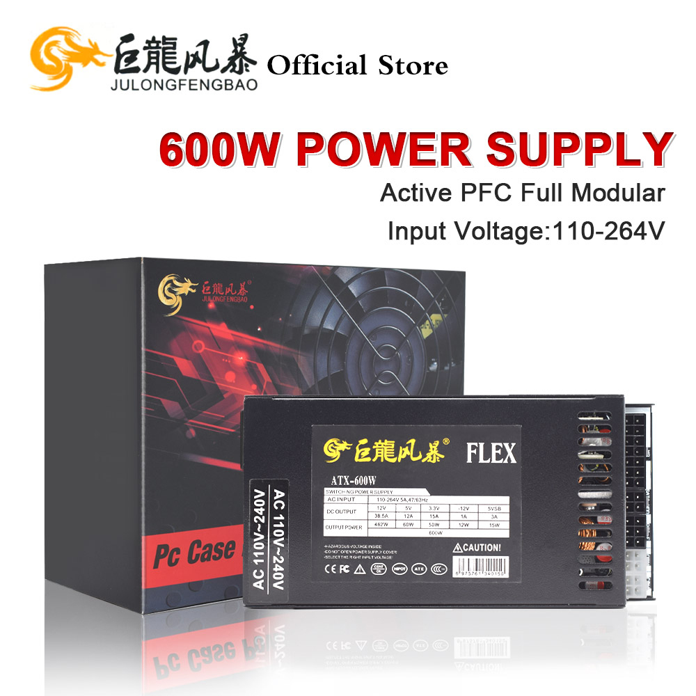 600W Full Modular 1U Flex ATX  - огляд і ціна Flex Atx Power Supply 600W 1U