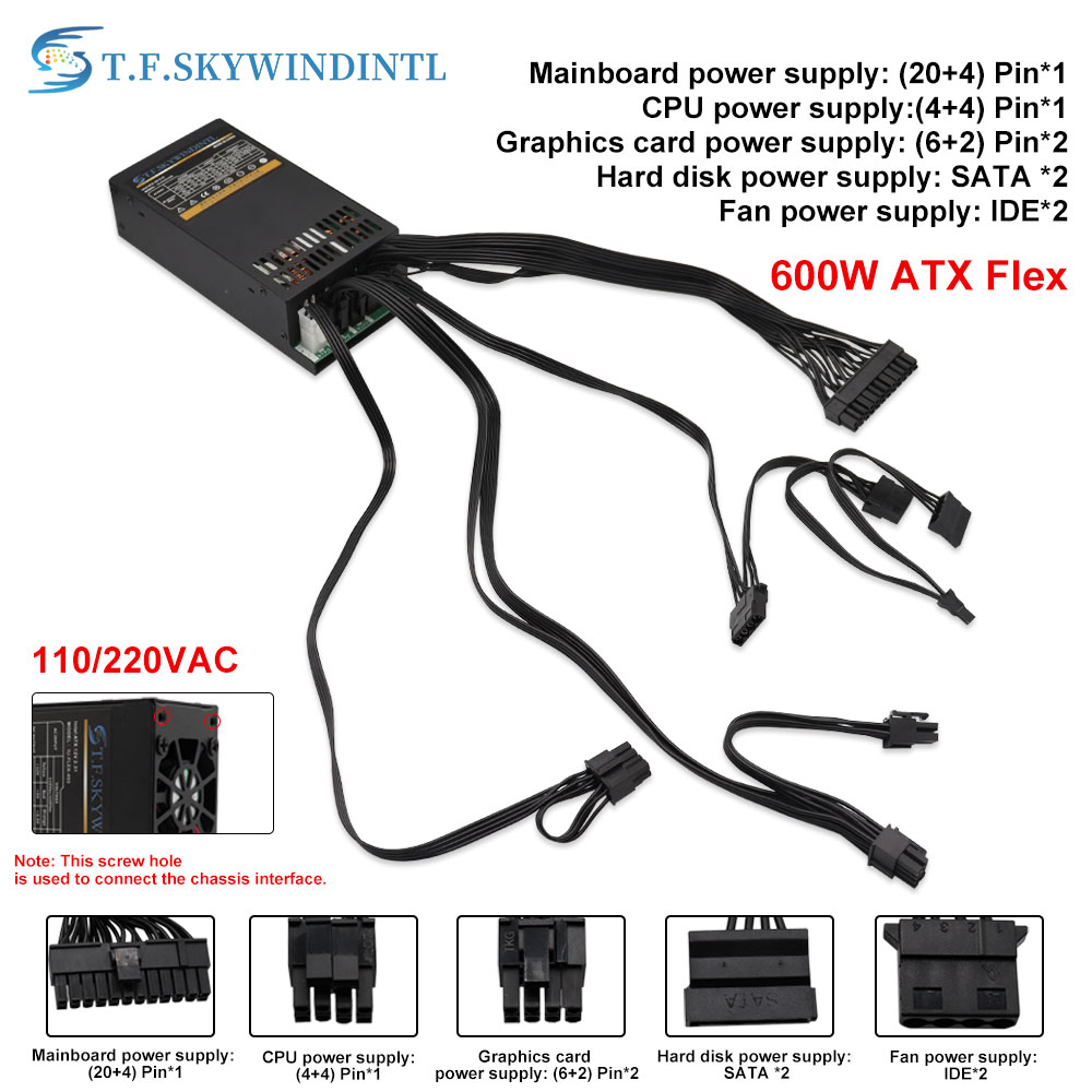 Flex 600W Modular Power Supply - огляд і ціна Flex Atx Power Supply 600W 1U